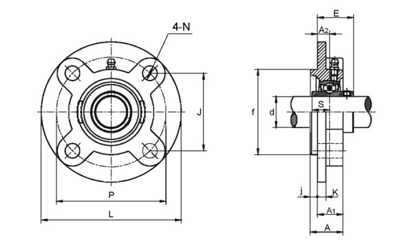 PUCFC206 supporto plastica